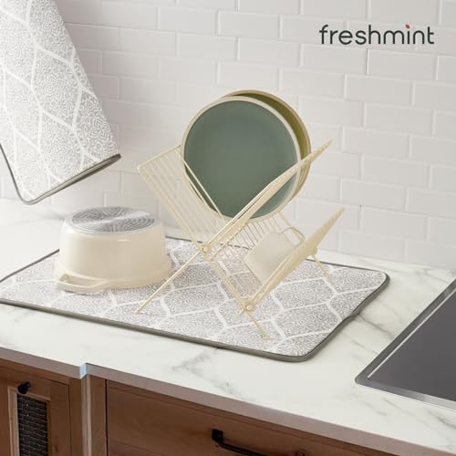 Dish Drying Mats 2 Pack (18''X24'' / Modern Medallion)