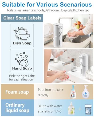Automatic Foaming Soap Dispenser (White / Foam)