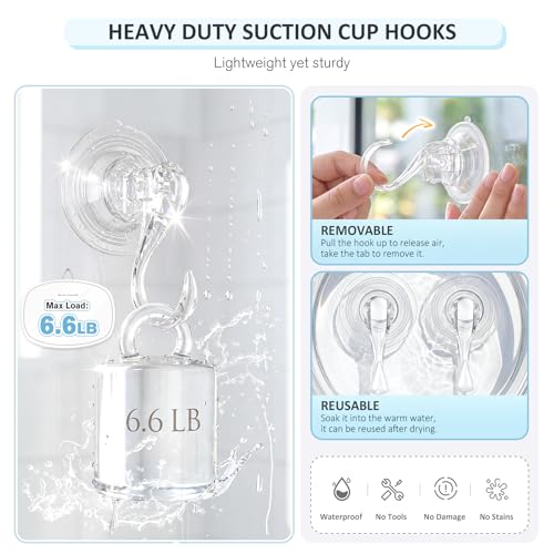 Suction Cup Hooks with Wipes