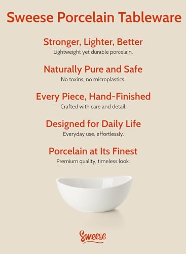 Porcelain Bowls Set of 4 (White / 6.2 Inch)
