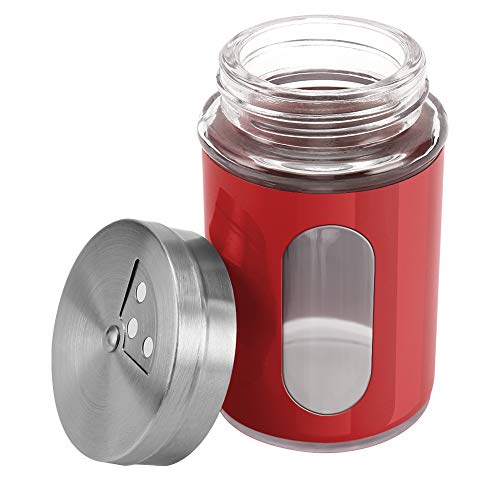 2pcs Salt and Pepper Shakers (Red)