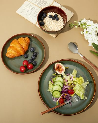 Ceramic Dinnerware Sets for 8 (Sage Green / Set (24pcs))