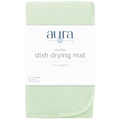 Dish Drying Mat (Mint Green / 16" x 18")