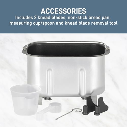 Hi Rise Bread Maker Machine Programmable 12 Programs Including Gluten Free & 3 Loaf Sizes and Crust Colors with Traditionally