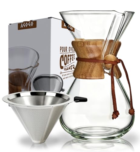 Pour Over Coffee Maker Set (Classic Shape / 34 Ounces)