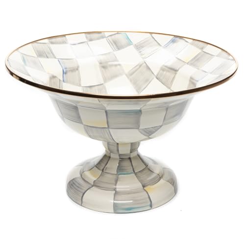Enamel Compote (Large / Sterling Check)