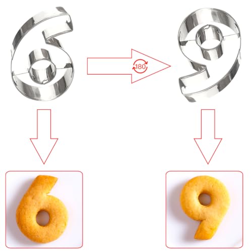 Number Cookie Cutters Shapes 9pcs (Number)