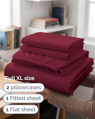 Full XL Sheets (25 - Burgundy / Full XL)
