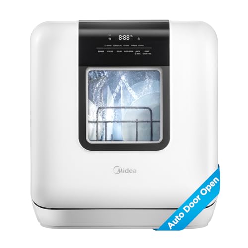 Countertop Dishwasher with 1.59Gal Built (White)