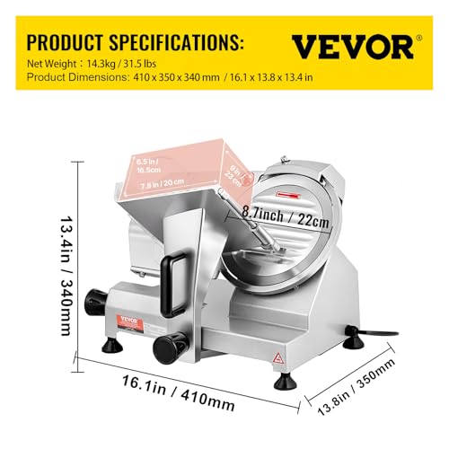 Commercial Meat Slicer (8.7 inch)