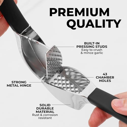 Metal Comfort Grip Garlic Press