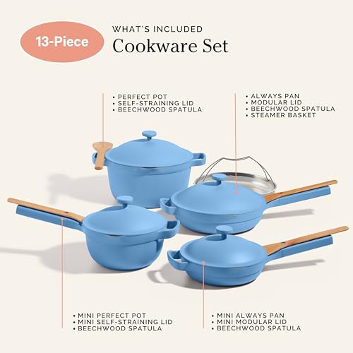 Cookware Set 13 (Forget-Me-Not Blue)
