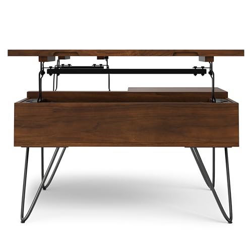Hunter 32" Wide Walnut Veneer Square Lift Top Coffee Table