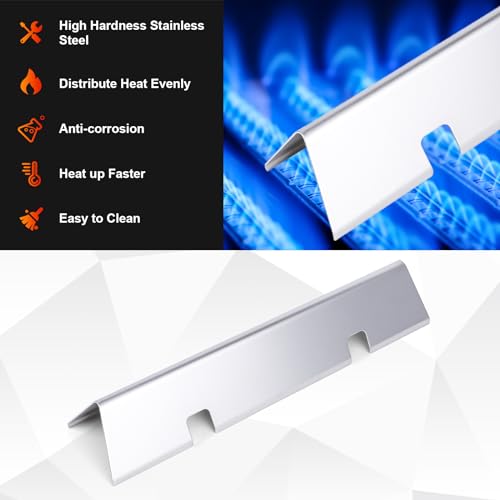7635 15.3 inch Flavorizer Bars for Weber Spirit I&II 200 Series (15.3"×3.5"×2.51" - 67045 Spirit 200)