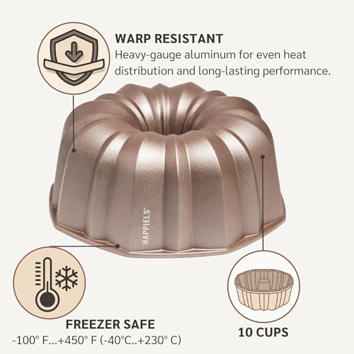 Inara 10 Cup Fluted Cake Pan Nonstick