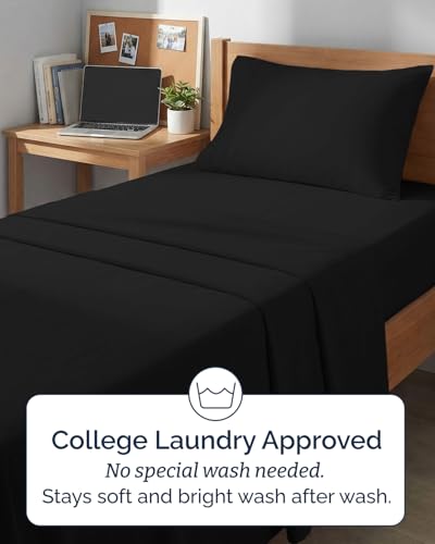 Twin XL 3 Piece Sheet Set (08 - Black / Twin XL)