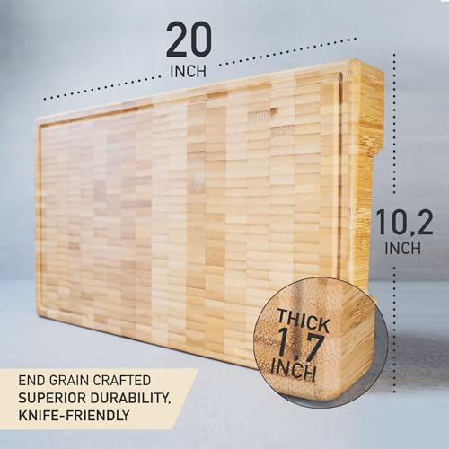 Bamboo Cutting Board (Organic Bamboo / 19.7"L x 12.2"W)