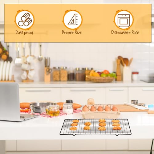 3 Pieces Cooling Racks for Baking Wire Grid Set (3 Count)
