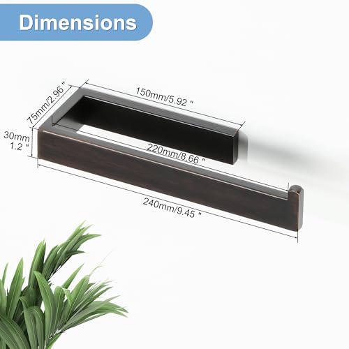 Bathroom Hand Towel Holder (Oil Rubber Bronze)
