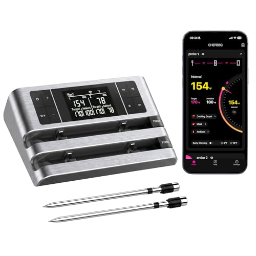 Wireless Smart Meat Thermometer (Dual probe)