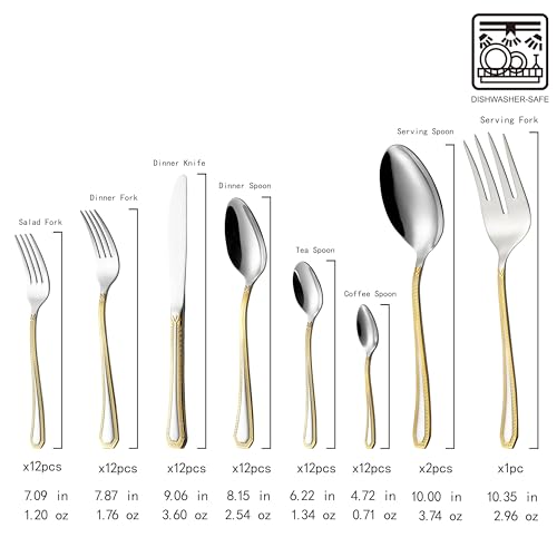 75 Pc Luxury Flatware Set for 12 w (Hoffman)