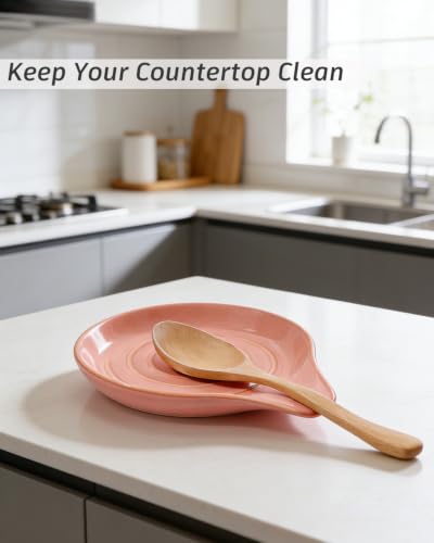 Spoon Rest for Stove Top (Pink)