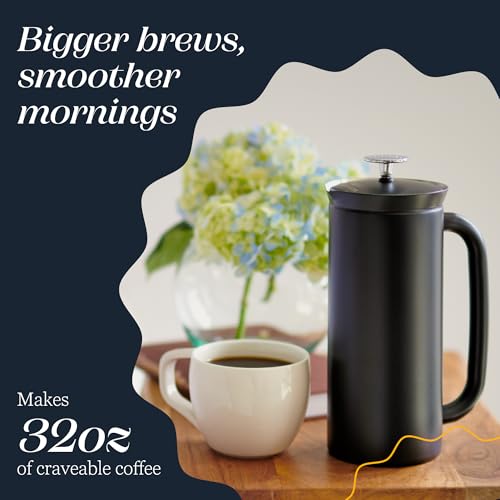 P7 French Press (32 oz / Matte Black)