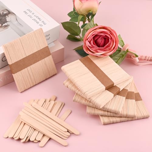300 Pcs 4.5" Length Popsicle Wooden Sticks (300 Pcs Wooden Sticks)