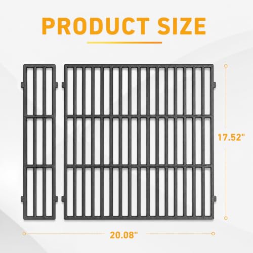 Cast Iron Grill Grate Kit for Weber Spirit 200 Series (17.52" x 20.08")