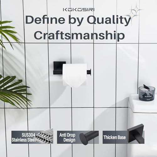 Toilet Paper Holder for Bathroom Toilet Roll Holder Hold Mega Rolls Wall Mounted