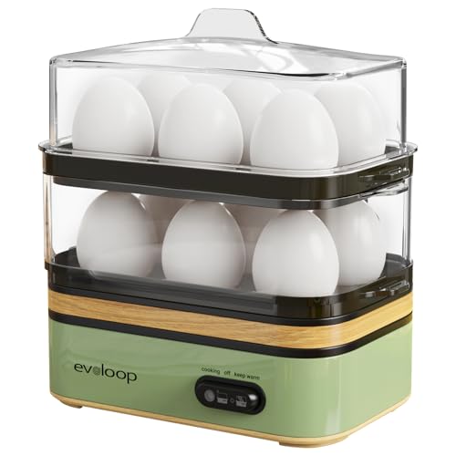 Rapid Egg Cooker Electric 12 Eggs Capacity (Green)