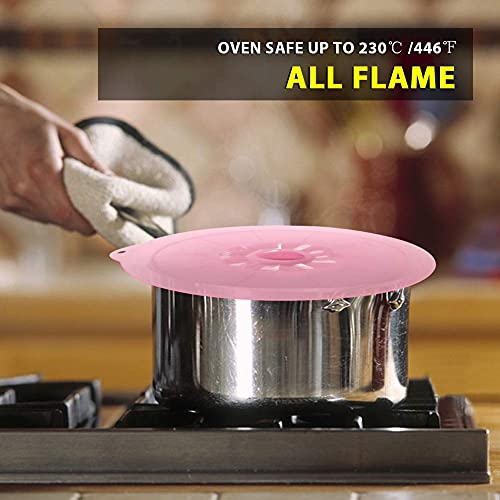 Silicone Lids Covers (Clear Pink)