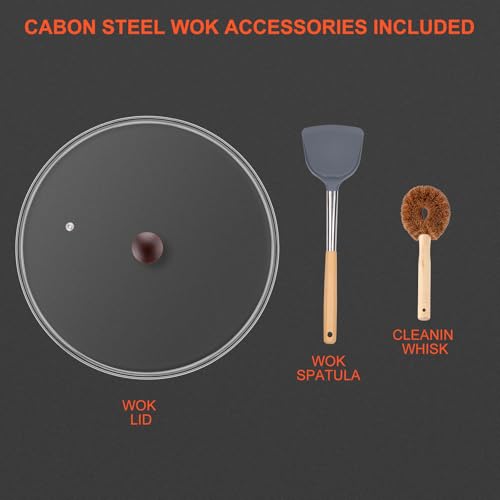 Wok 13" Carbon Steel Woks & Stir
