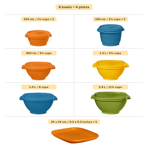 Heritage 20 Piece Retro Set (20 Piece Retro Bowls & Plates Set)