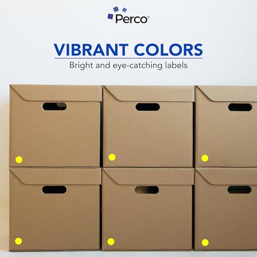Neon Yellow Round Circle Dot Sticker 1 (Neon Yellow / 1 Inch)