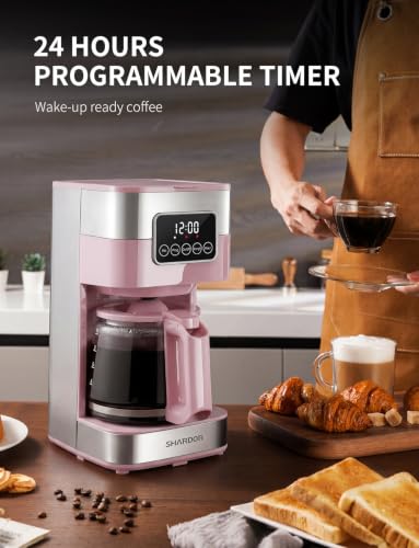 10 Cup Programmable Coffee Maker (Pink)