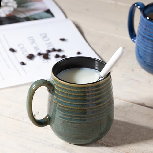20 oz Large Coffee Mug for Women and Men (Green / 20 oz (2 Count))