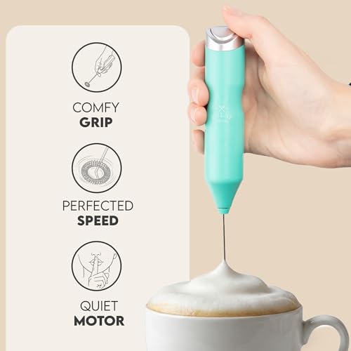 Powerful Frother Wand AA Batteries Included (Deep Aqua / Majestic Frother)