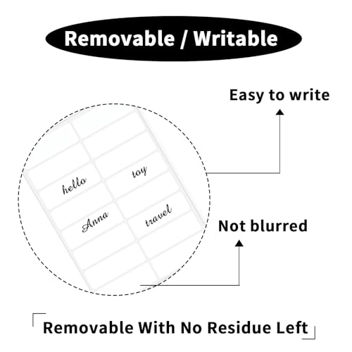 Blank Removable Labels