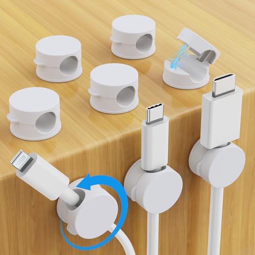 8 Pack Magnetic Cable Clips (8 Count)