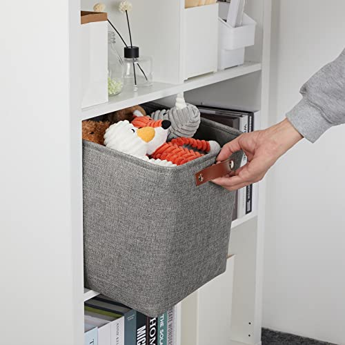 12 inch Cube Storage Bins (Grey / M-12"x 12"x12")