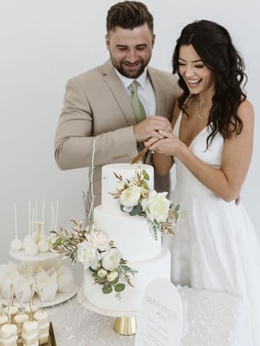 3Pcs Premade Cake Flowers (3 Count)