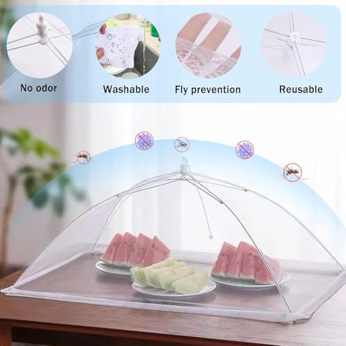 2Pcs 40x24 Extra Large Mesh Food Cover Tent for Outside (40"x24")