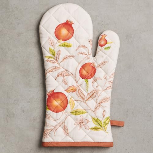 Maison d'Hermine Oven Gloves 100% Cotton Oven Mitt (128 - Vintage Harvest / 7.5" x 13" (Oven Mitt))