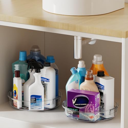 4 Pack 12in Lazy Susan Organizer (Clear 12in / 4 Pack)