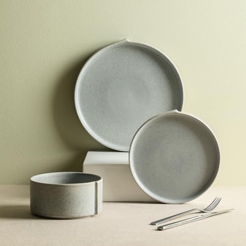 Bao 24 Piece Dinnerware Set Stoneware (Blue-Grey / 24-Piece - Service for 8)