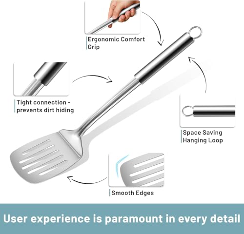 Stainless Steel Cooking Utensils Set (6P-Silver)