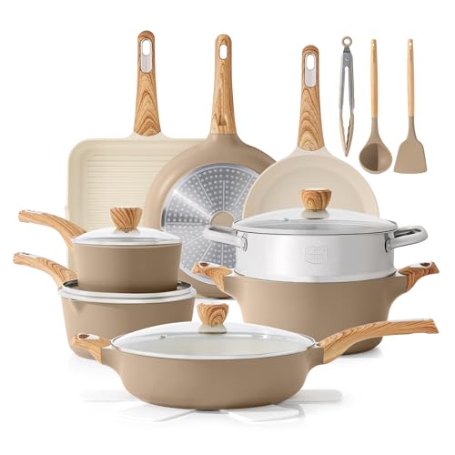 Ceramic Cookware Sets (Ceramic Taupe)