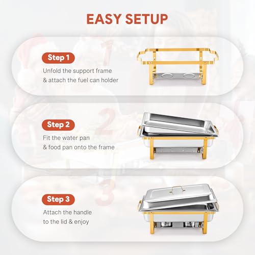 Chafing Dishes for Buffet (2 Packs)