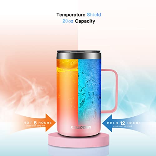 20 oz Insulated Coffee Mug (A1.Pink / 20 ounces (1 pack))